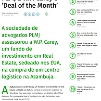 TTR. Assessoria de PLMJ  W.P. Carey  Deal of the Month